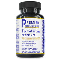 Premier Research Labs, Testosterone Premium, 90 Plant-Source Capsules UPC 807735020934 | Hilife Vitamins