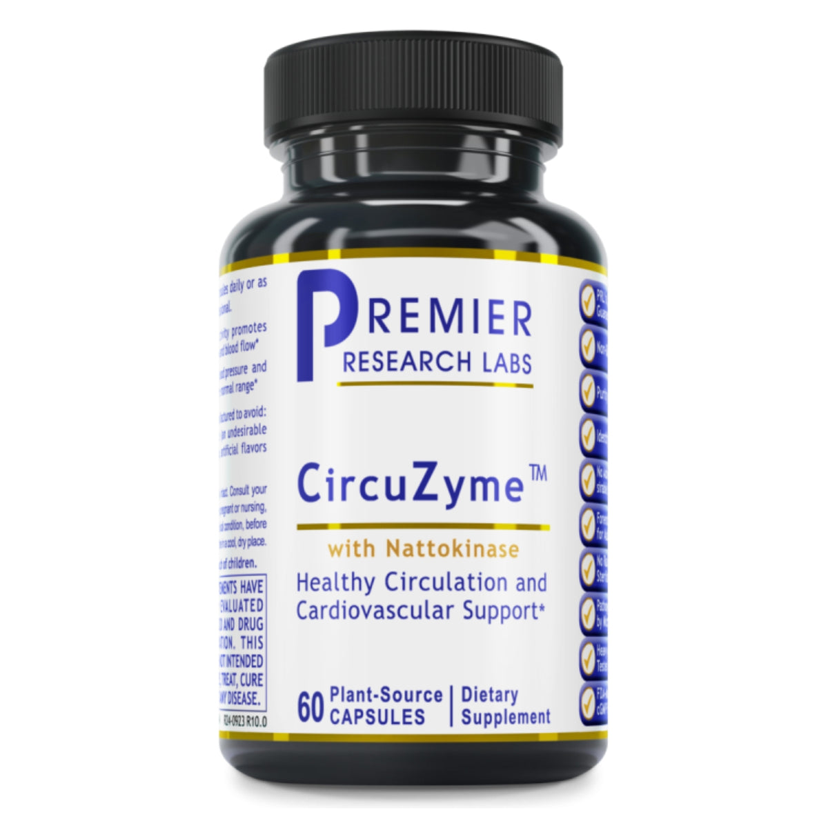 Premier Research Labs, CircuZyme, 60 Plant-Source Capsules UPC 807735020941 | Hilife Vitamins