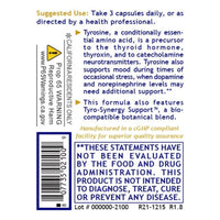 Premier Research Labs, Tyrosine Matrix, 90 Plant-Source Capsules UPC 807735021009 | Hilife Vitamins