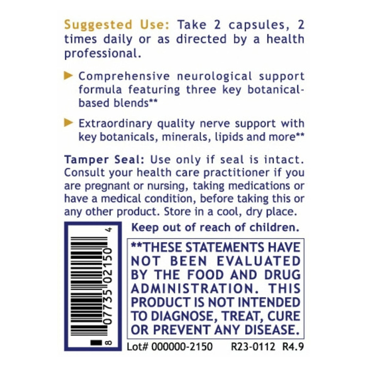 Premier Research Labs, NeuroVen™, 60 Plant-Source Capsules UPC 807735021504 | Hilife Vitamins