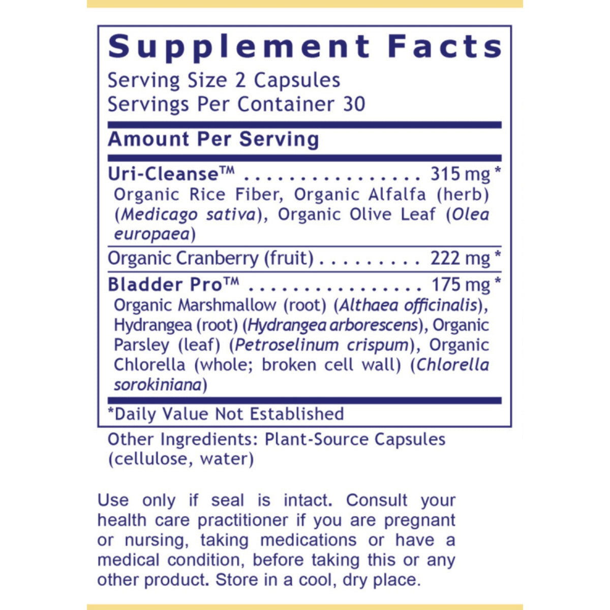 Premier Research Labs, UriVen™, 60 Plant-Source Capsules UPC 807735021825 | Hilife Vitamins