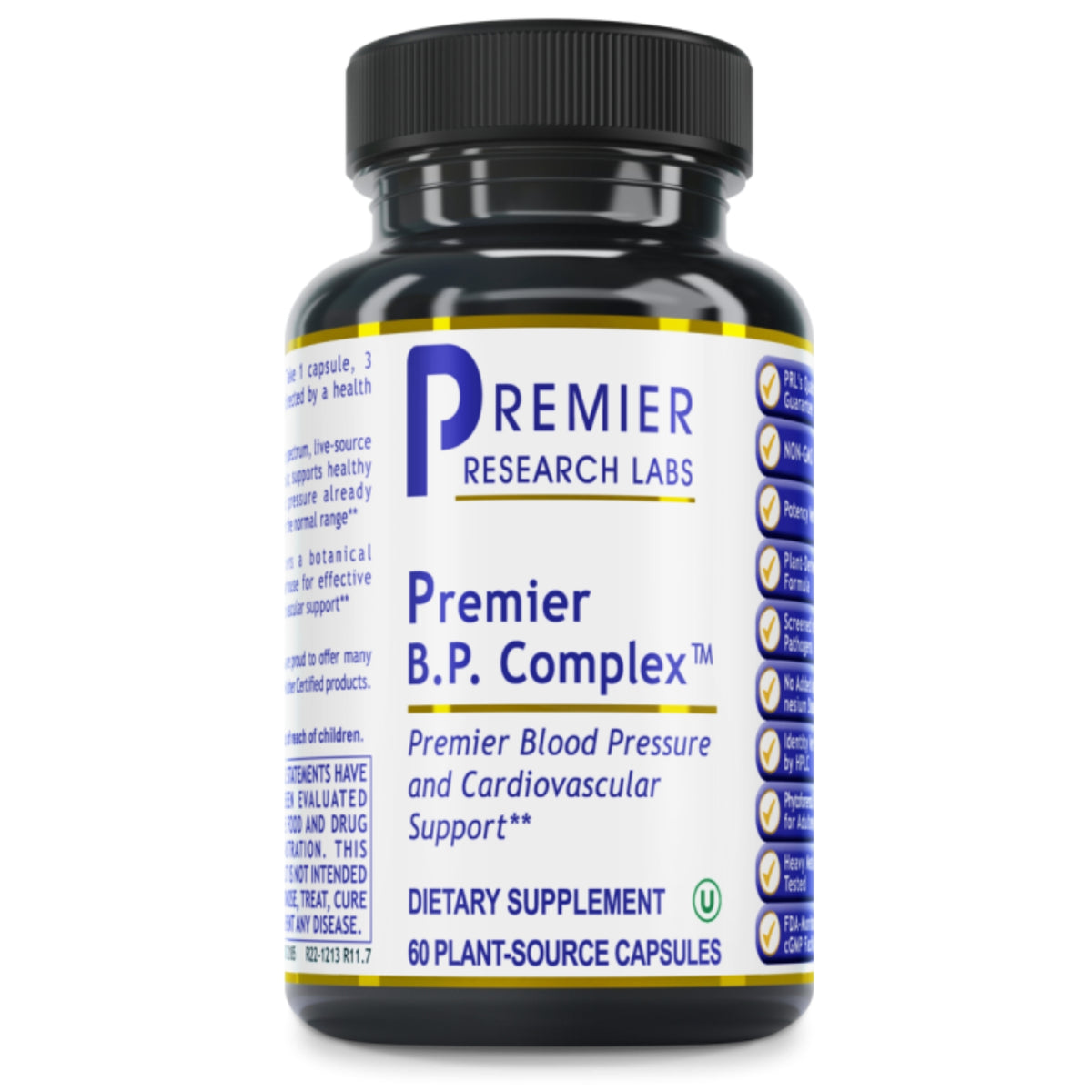 Premier Research Labs, Premier B.P. Complex, 60 Plant-Source Capsules UPC 807735021856 | Hilife Vitamins
