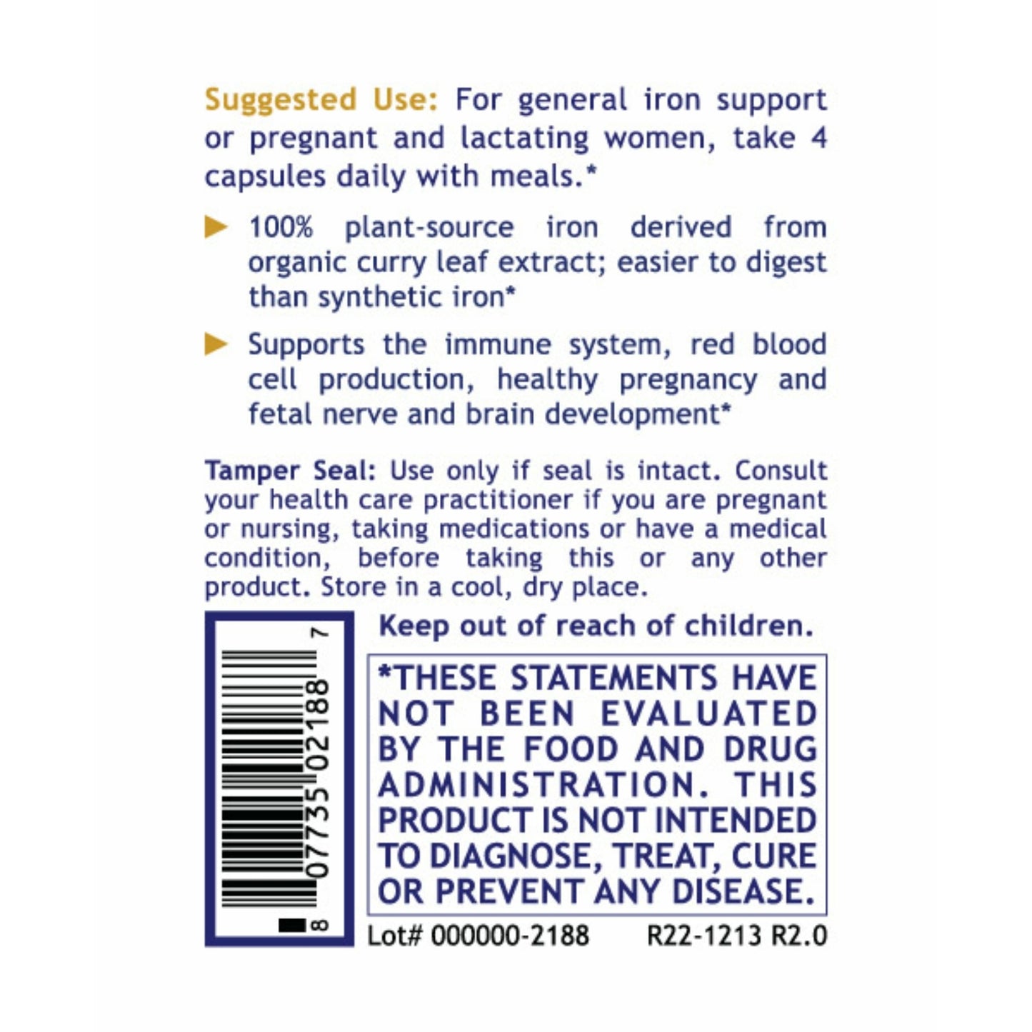 Premier Research Labs, Premier Phyto-Iron, 120 Plant-Source Capsules UPC 807735021887 | Hilife Vitamins