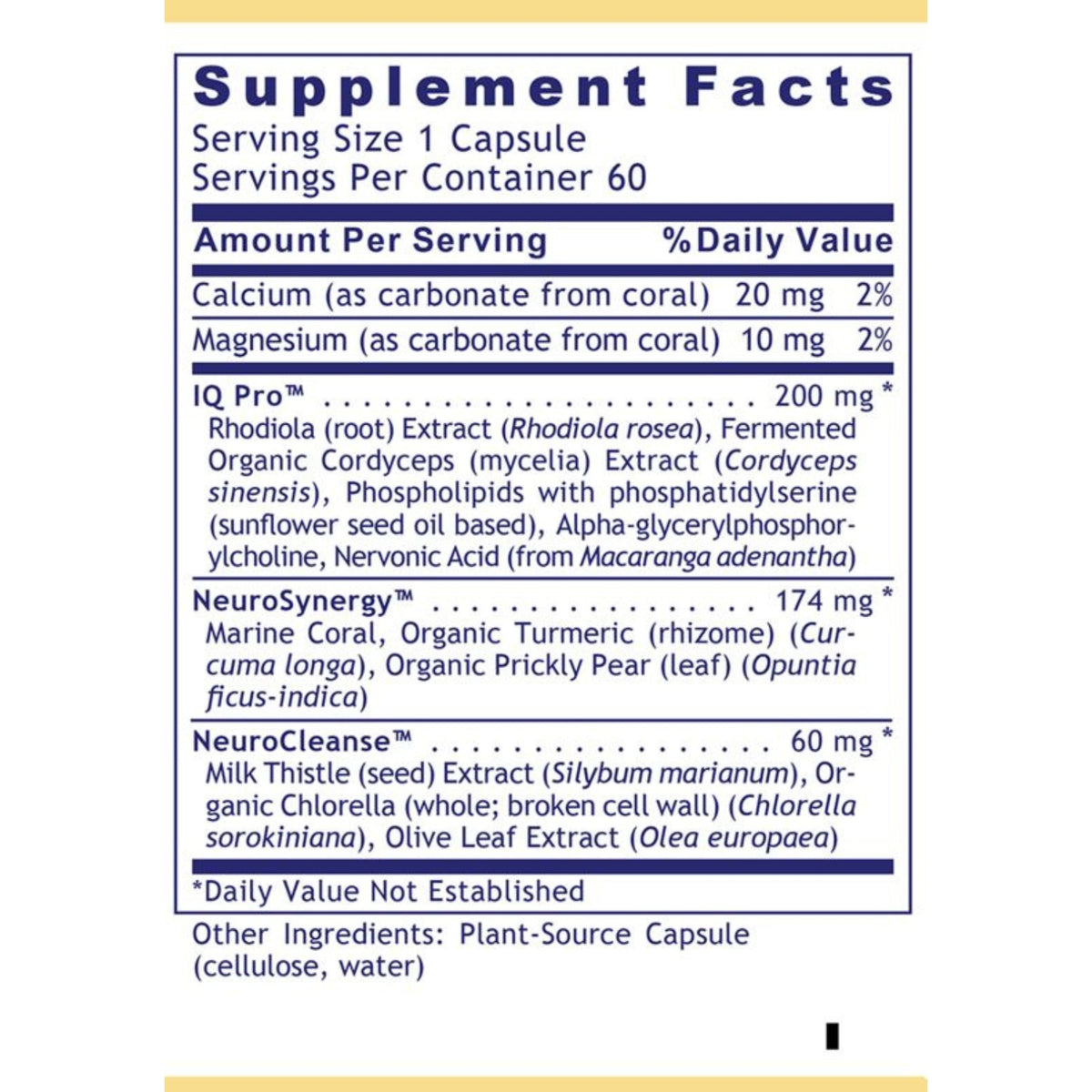 Premier Research Labs, CereVen, 60 Plant-Source Capsules UPC 807735021917 | Hilife Vitamins