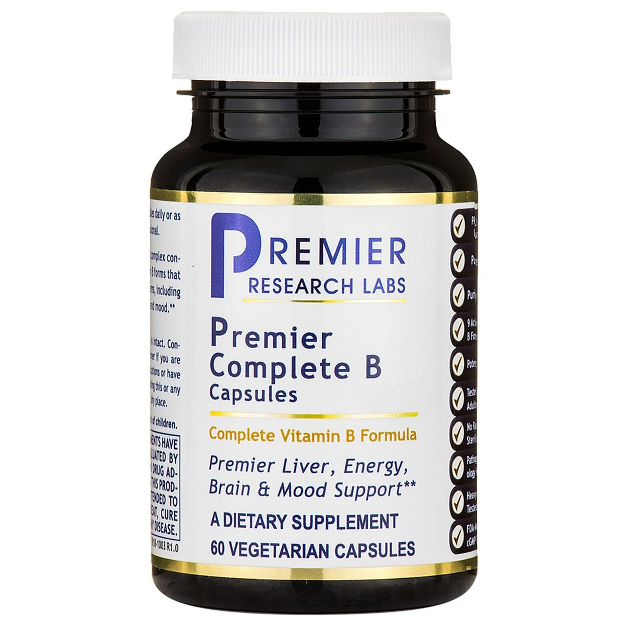 Premier Research Labs, Premier Complete B Capsules, 60 Vegetarian Capsules UPC 807735022006 | HiLife Vitamins