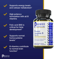 Premier Research Labs, Premier Complete B Capsules, 60 Plant-Source Capsules UPC 807735022006 | Hilife Vitamins