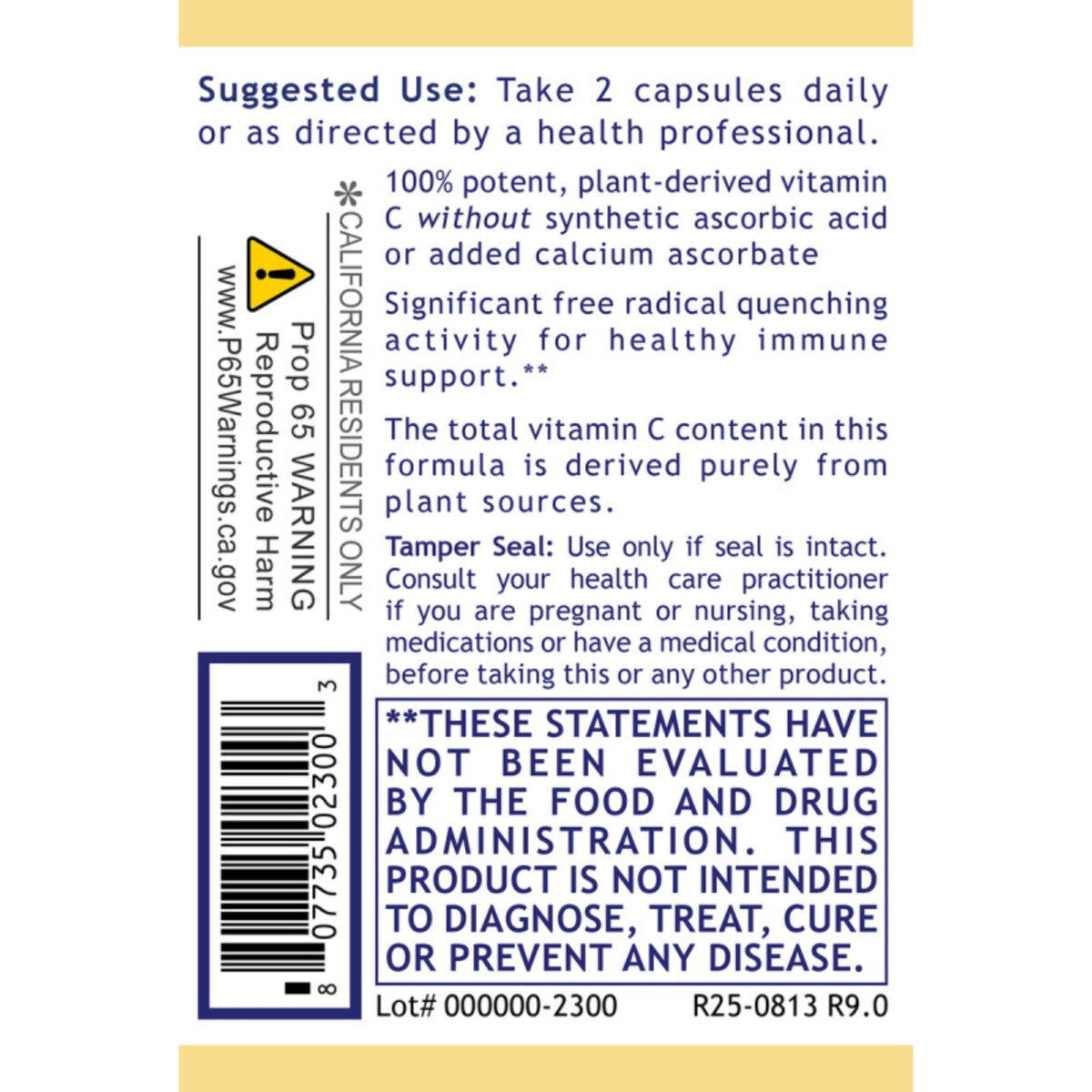 Premier Research Labs, Premier Plant Vitamin C, 60 Plant-Source Capsules UPC 807735023003 | Hilife Vitamins