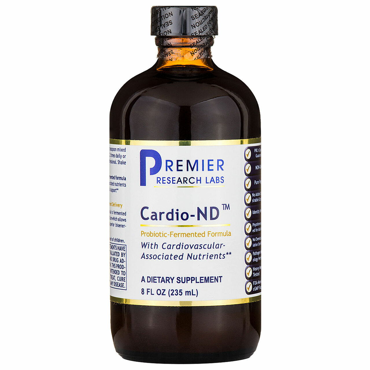 Premier Research Labs, Cardio-ND (Fermented), 8 Fl Oz UPC 807735023461 | Hilife Vitamins
