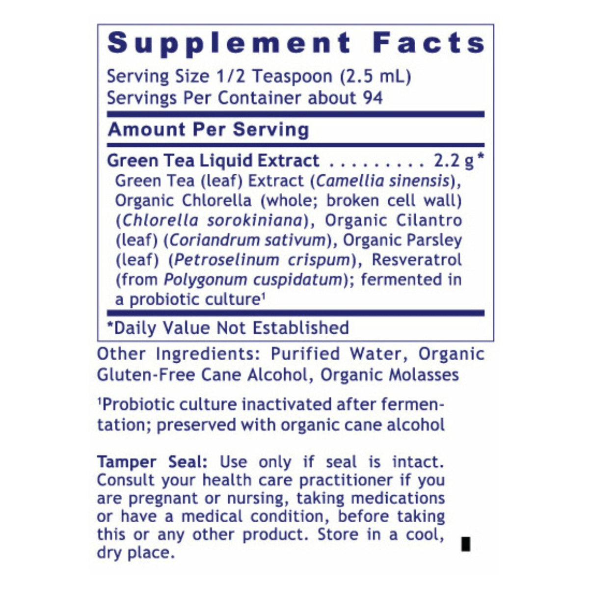 Premier Research Labs, Green Tea - ND™ (Fermented), 8 FL OZ (235 mL) UPC 807735023478 | Hilife Vitamins