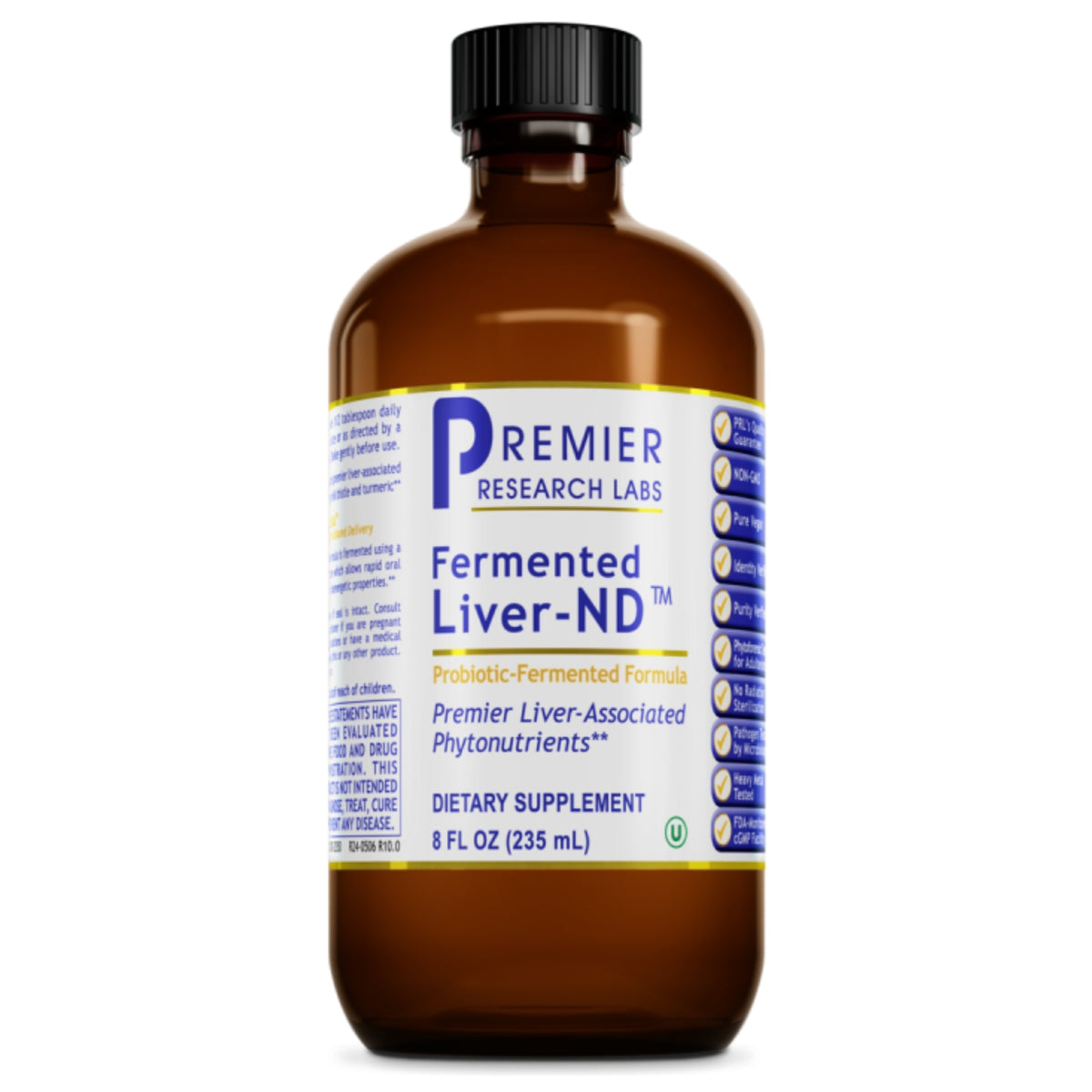 Premier Research Labs, Fermented Liver-ND™, 8 FL OZ (235 mL) UPC 807735023508 | Hilife Vitamins
