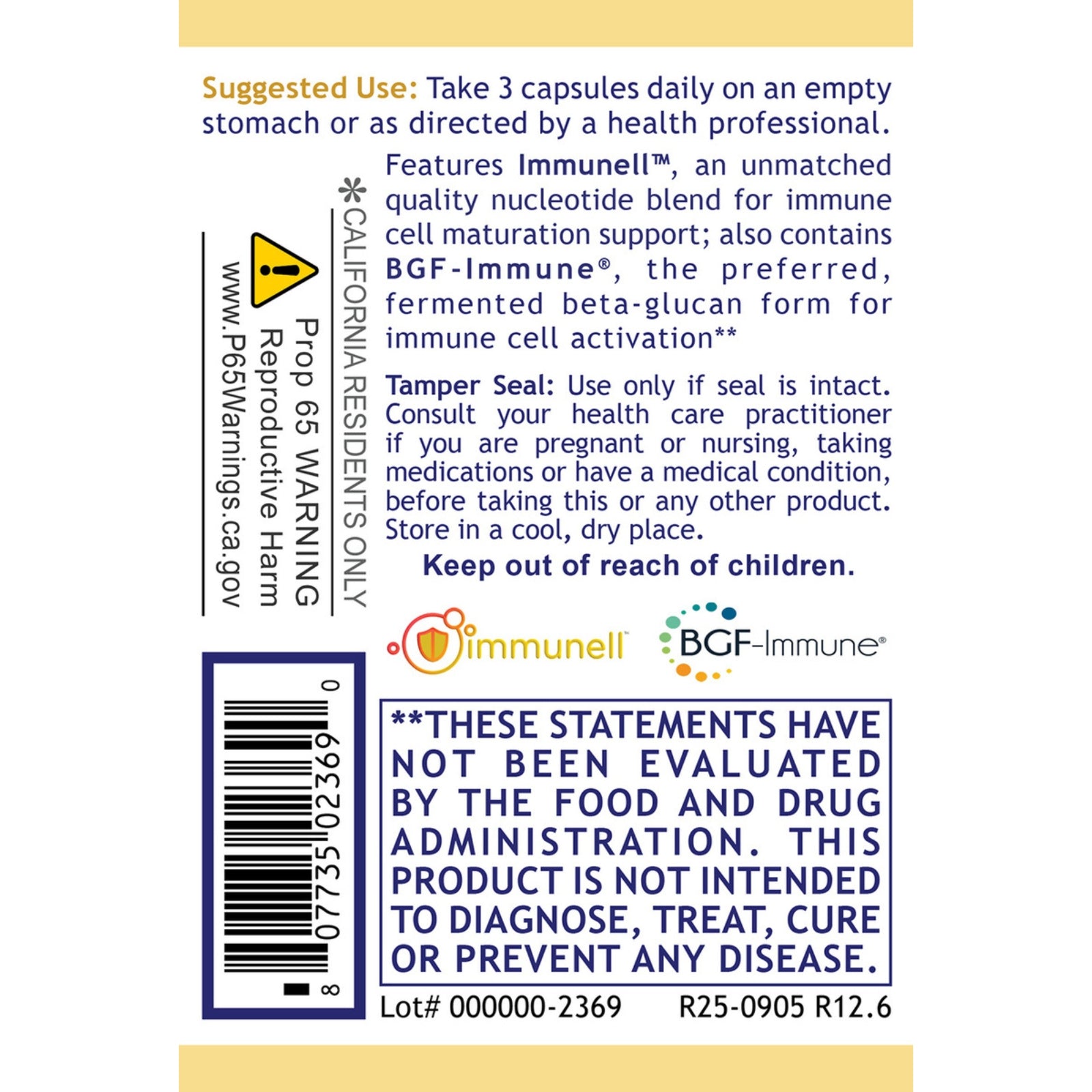 Premier Research Labs, Nucleo Immune™, 60 Pant-Source Capsules UPC 807735023690 | Hilife Vitamins
