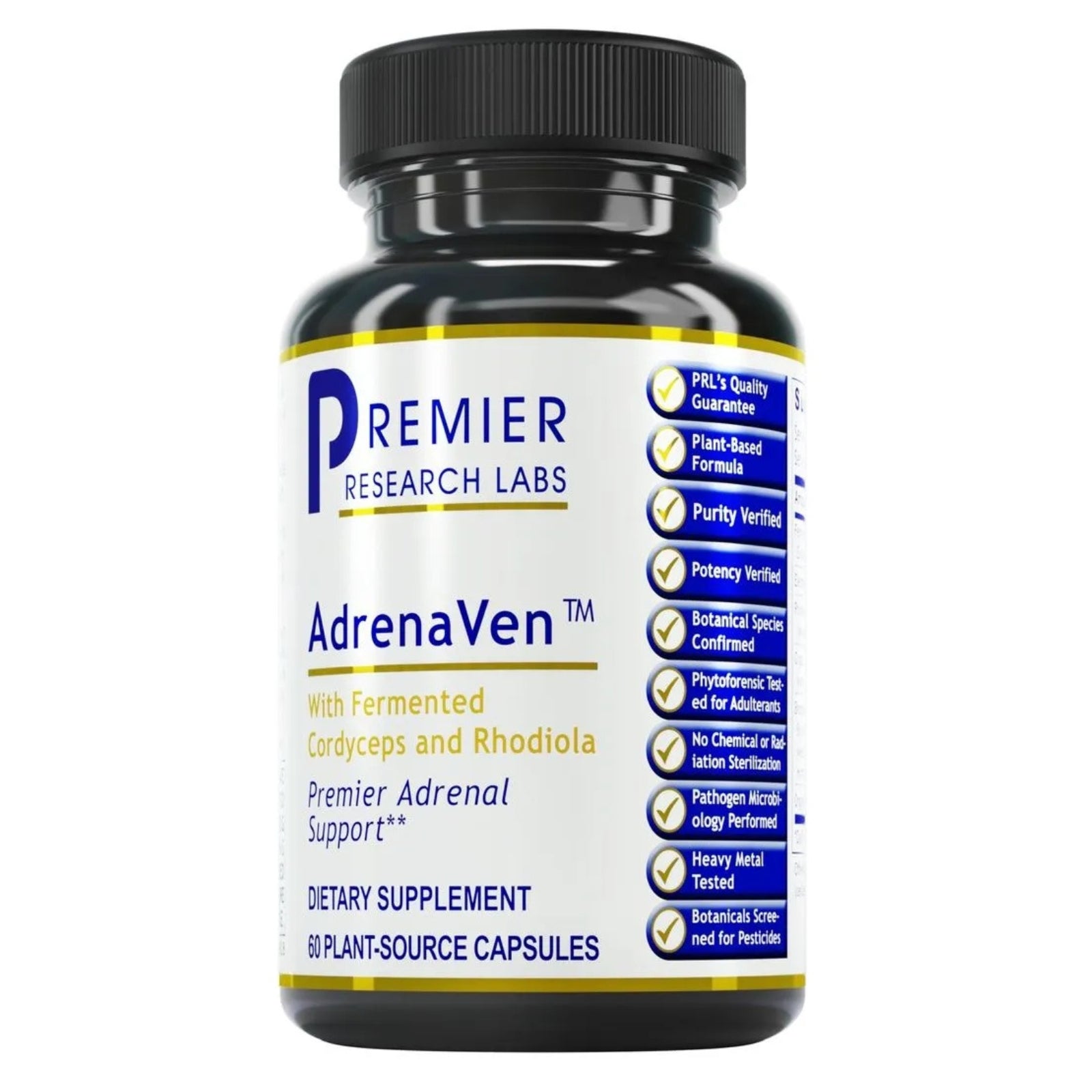 Premier Research Labs, AdrenaVen™, 60 Pant-Source Capsules UPC 807735023713 | Hilife Vitamins