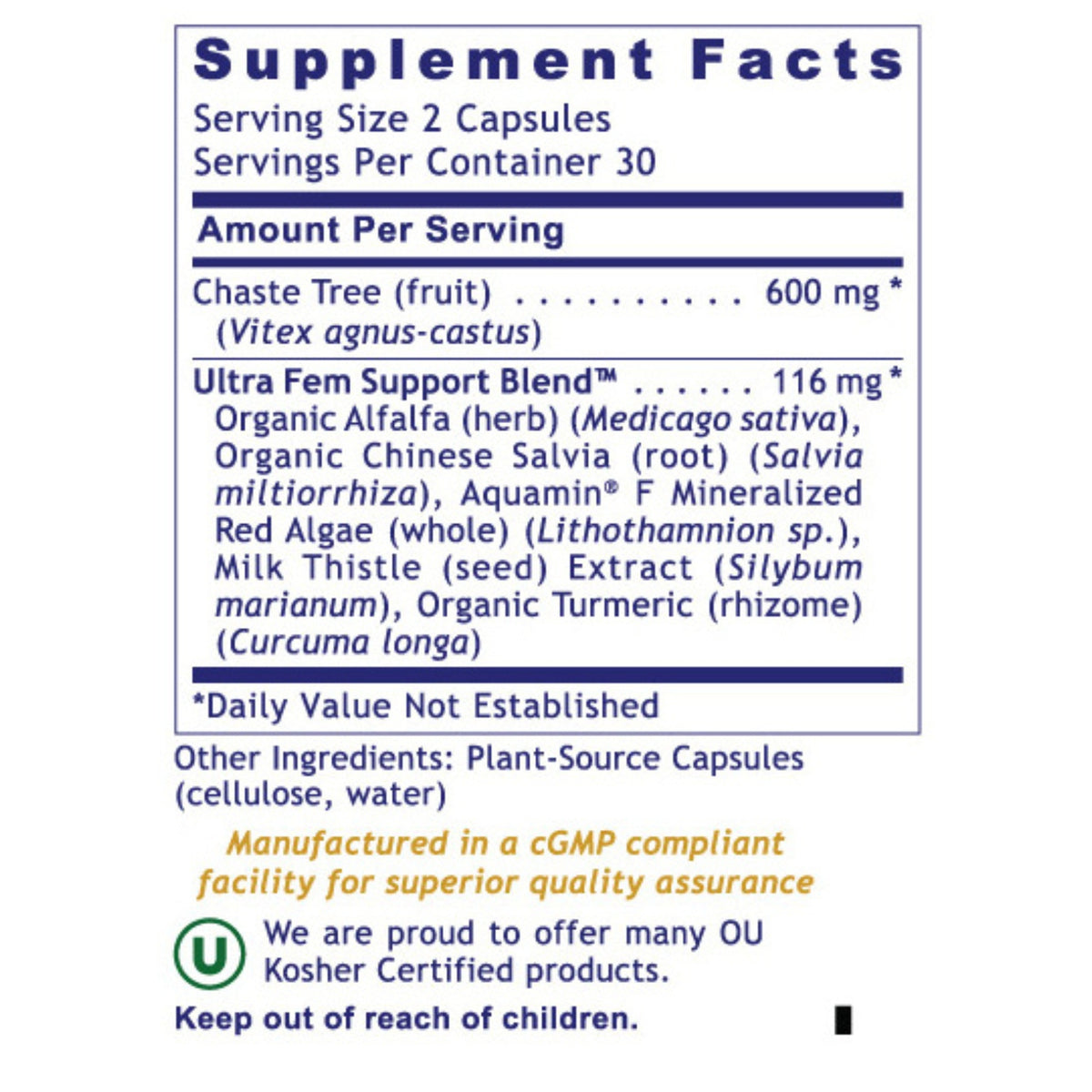 Premier Research Labs, Fem Balance-FX™, 60 Plant-Source Capsules UPC 807735024079 | Hilife Vitamins
