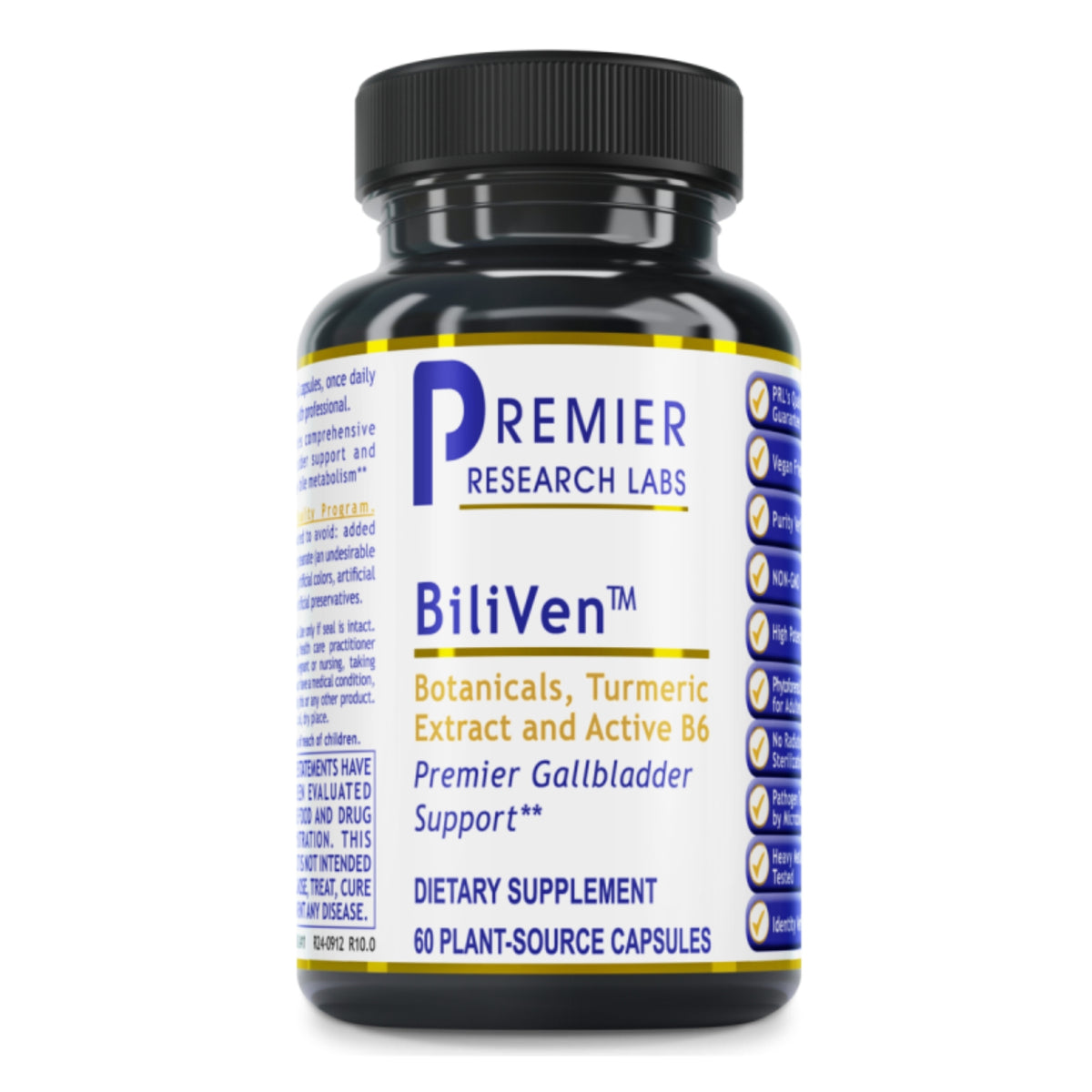 Premier Research Labs, BiliVen, 60 Plant-Source Capsules UPC 807735024116 | Hilife Vitamins