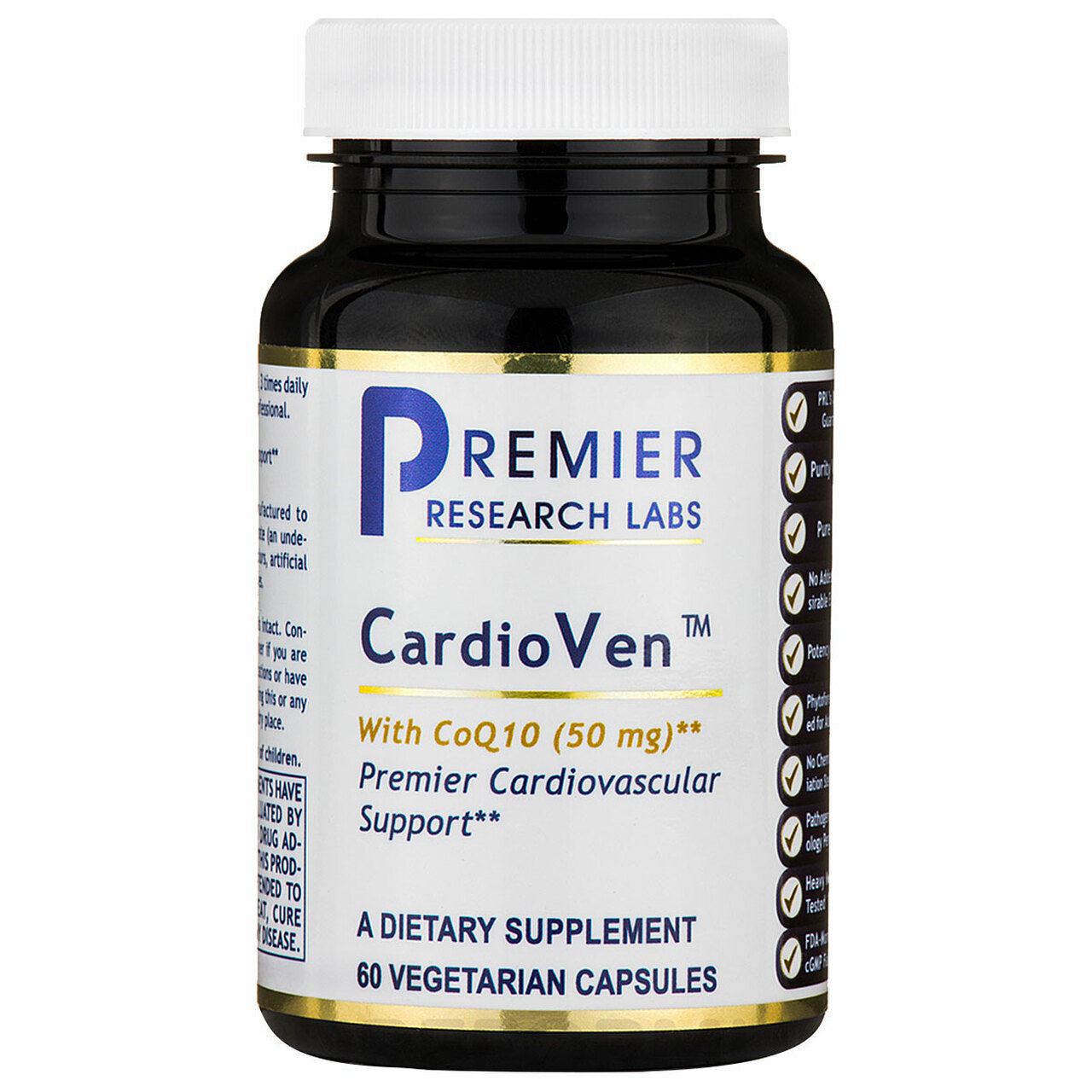 Premier Research Labs, CardioVen, 60 Vegetarian Capsules UPC 807735024451 | Hilife Vitamins