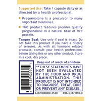 Premier Research Labs, Premier Pregnenolone, 60 Plant-Source Capsules UPC 807735025304 | Hilife Vitamins