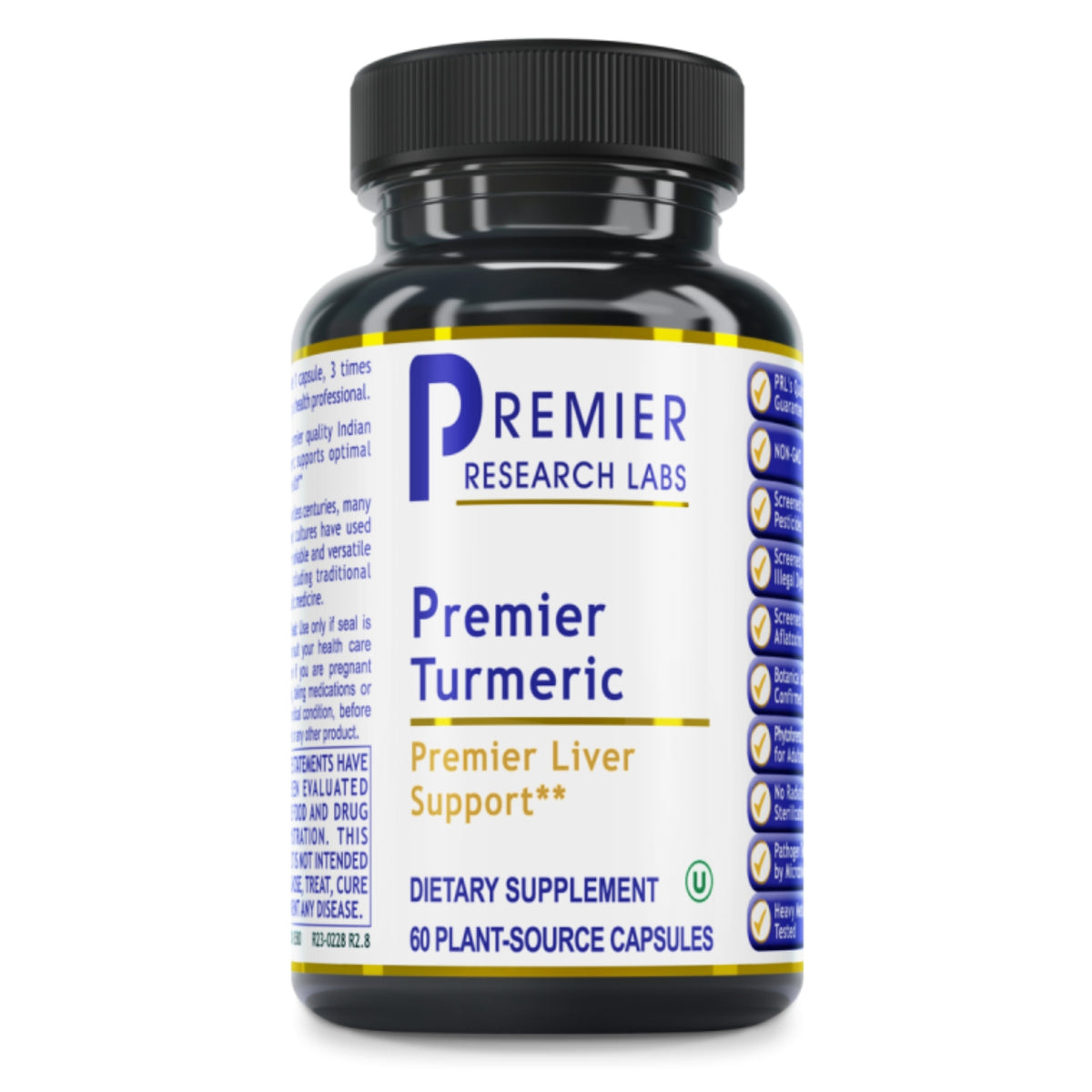 Premier Research Labs, Premier Turmeric, 60 Plant-Source Capsules UPC 807735025809 | Hilife Vitamins