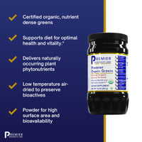Premier Research Labs, Organic Greens Premier Powder, 10 oz (283 g) UPC 807735025854 | Hilife Vitamins