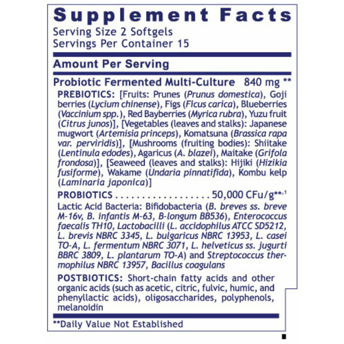 Premier Research Labs, Premier Probiotic, 30 Vegetarian Softgels UPC 807735026806 | Hilife Vitamins