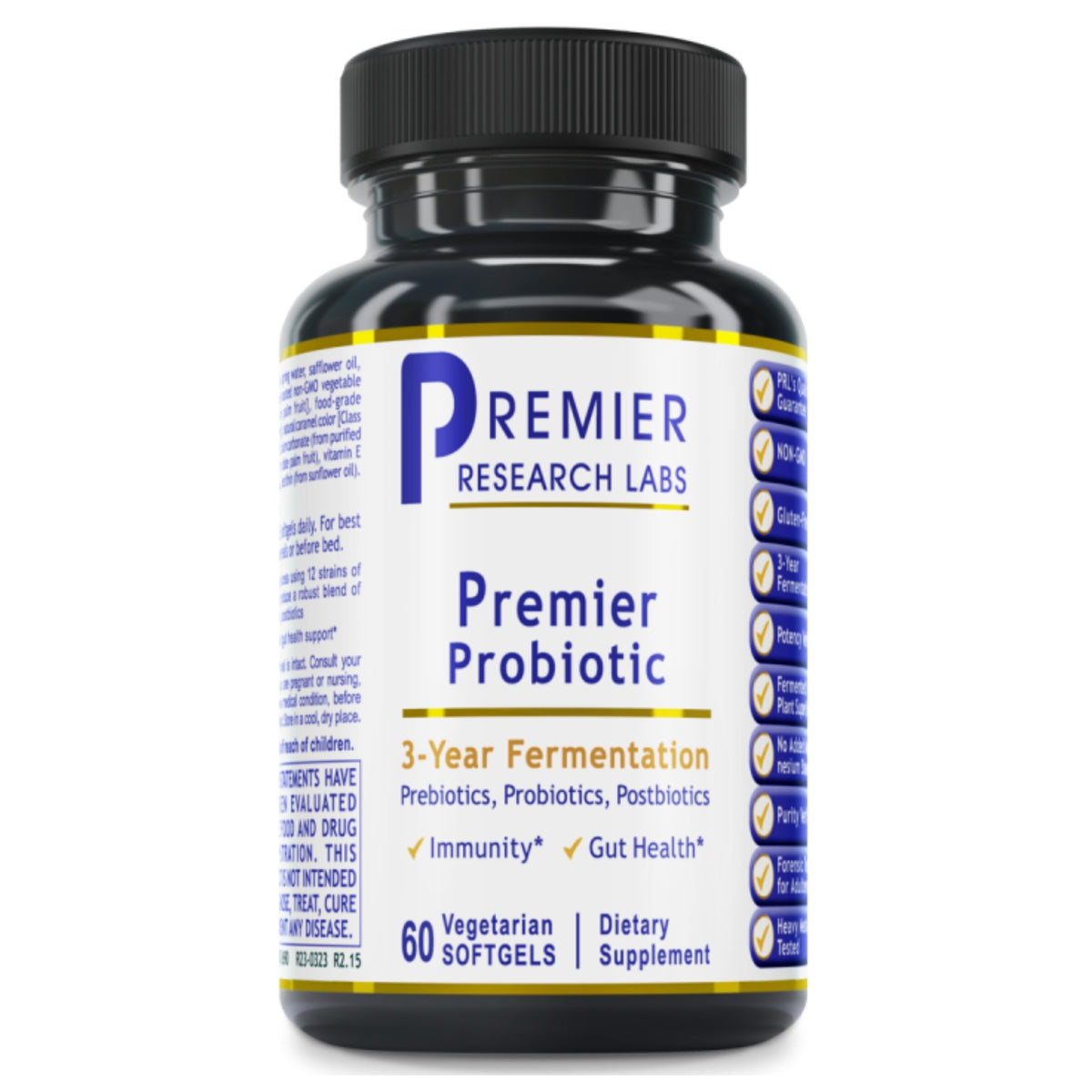 Premier Research Labs, Premier Probiotic, 60 Vegetarian Softgels UPC 807735026905 | Hilife Vitamins