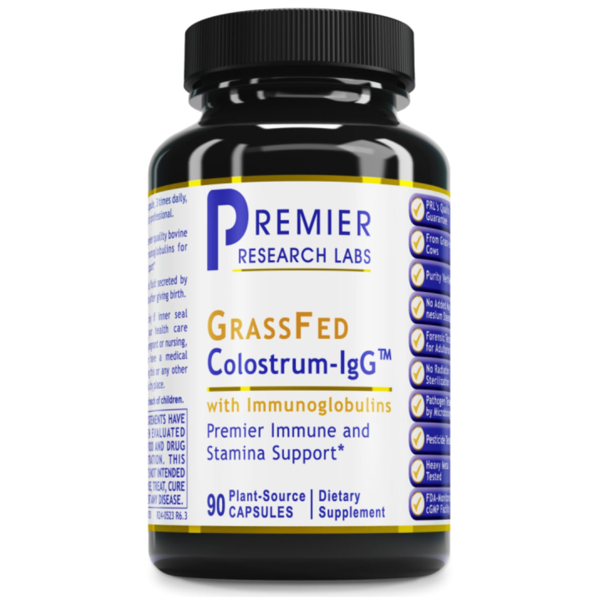 Premier Research Labs, Colostrum-IgG™, 90 Plant-Source Capsules UPC 807735027506 | Hilife Vitamins