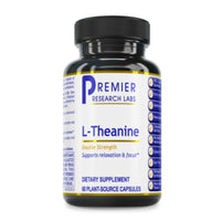 Premier Research Labs, L- Theanine, 60 Plant-Source Capsules UPC 807735028510 | HiLife Vitamins