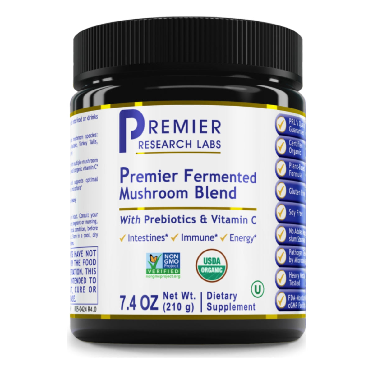 Premier Research Labs, Premier Fermented Mushroom Blend, 7.4 oz (2.10 g) UPC 807735029029 | Hilife Vitamins
