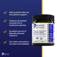 Premier Research Labs, Premier Fermented Mushroom Blend, 7.4 oz (2.10 g) UPC 807735029029 | Hilife Vitamins