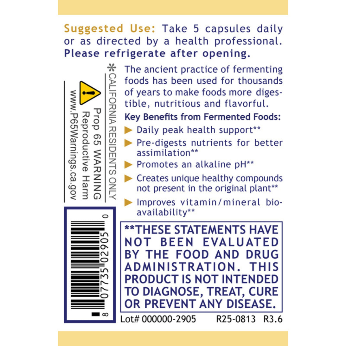 Premier Research Labs, Probiotic Fermented Greens, 150 Plant-Source Capsules UPC 807735029050 | Hilife Vitamins