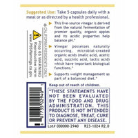 Premier Research Labs, Premier, Apple Cider Vinegar, 150 Plant Source Capsules UPC 807735029401 | Hilife Vitamins