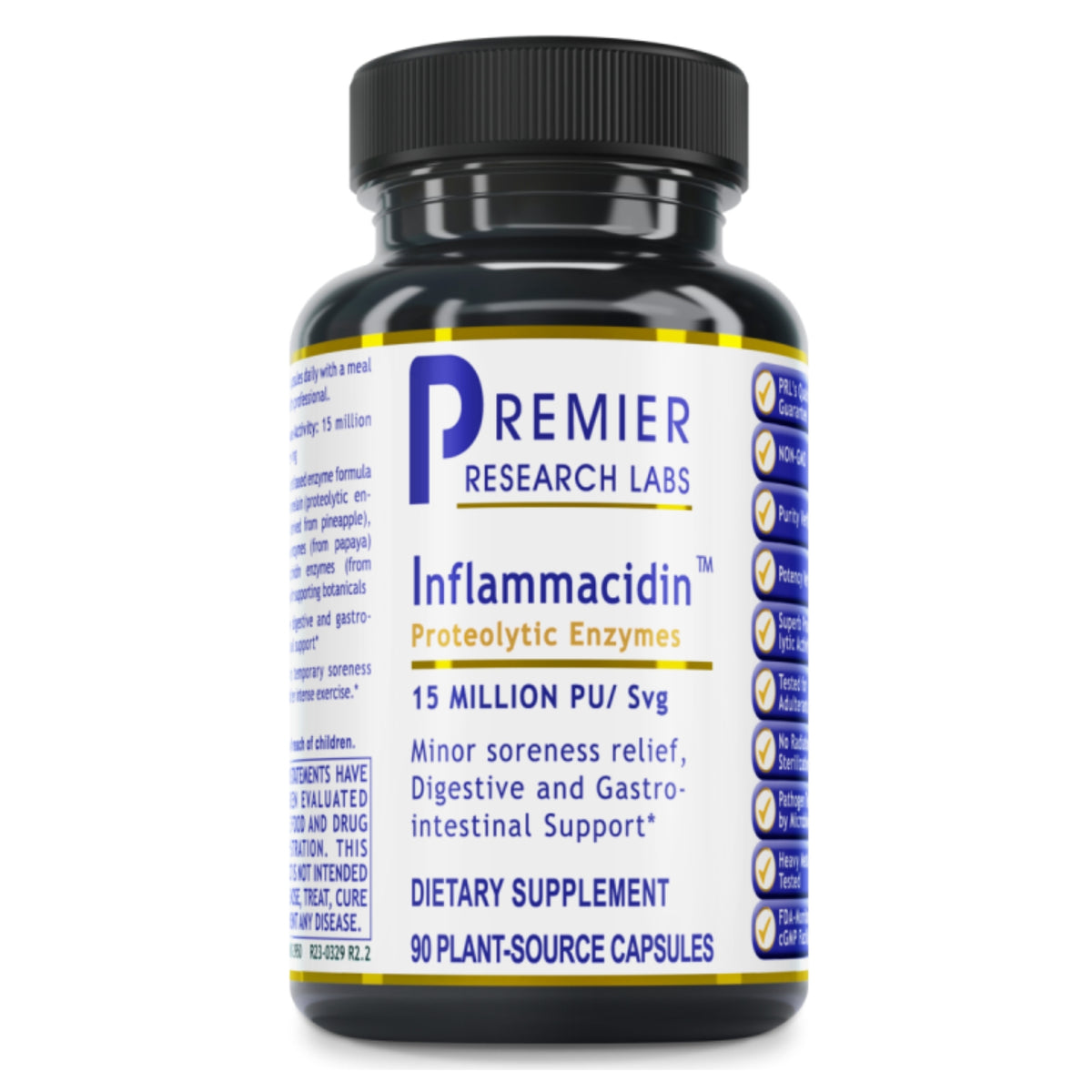 Premier Research Labs, Inflammacidin™, 90 Plant-Source Capsules UPC 807735029500 | Hilife Vitamins