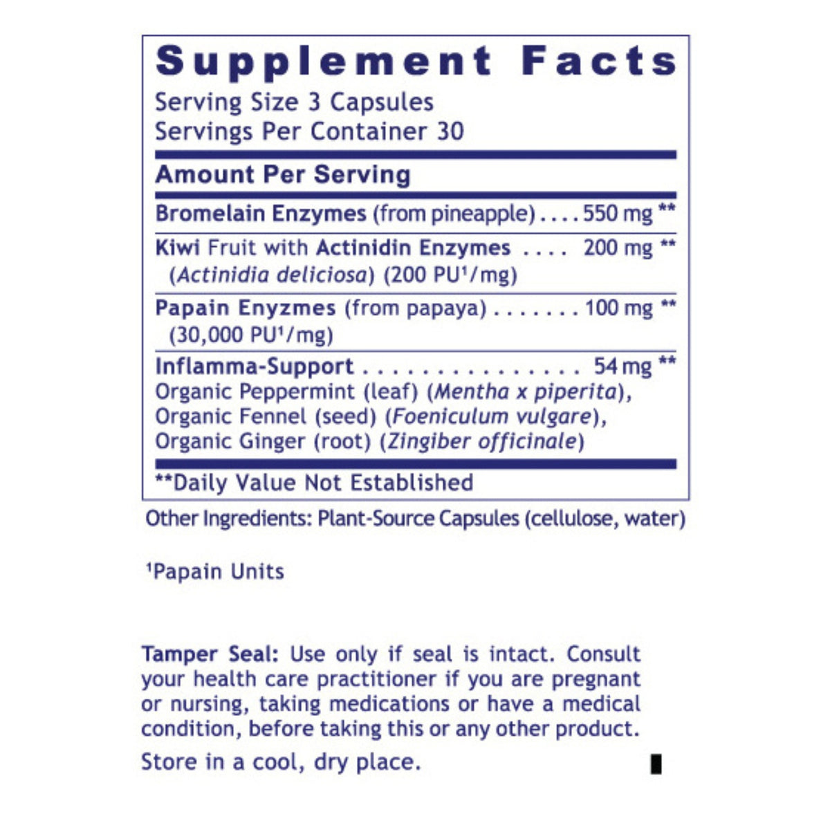 Premier Research Labs, Inflammacidin™, 90 Plant-Source Capsules UPC 807735029500 | Hilife Vitamins