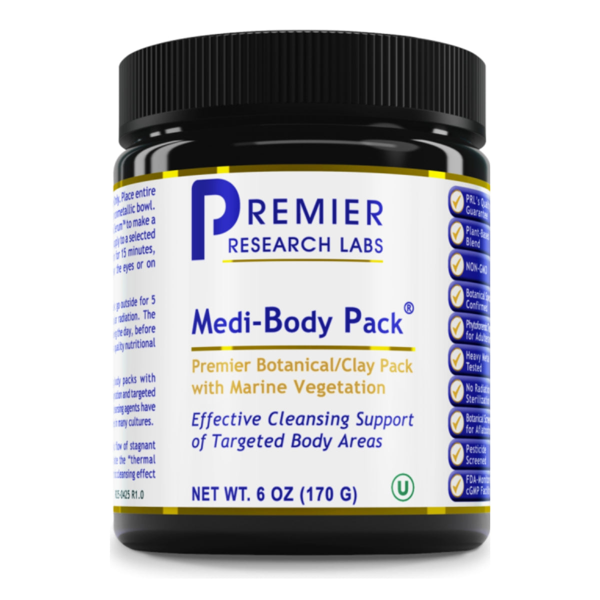 Premier Research Labs, Medi Body Pack®, 6 oz (170 g) UPC 807735036782 | Hilife Vitamins