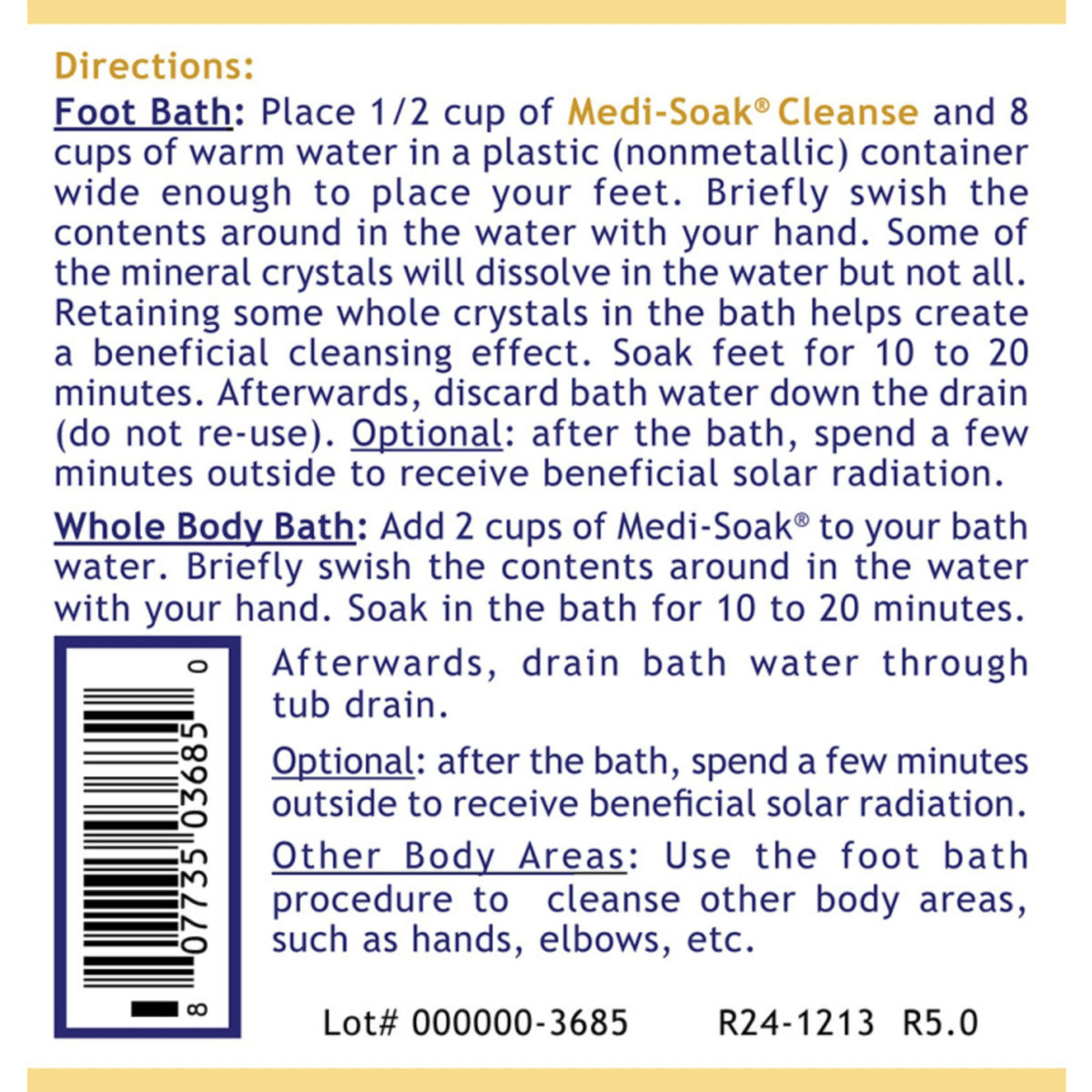 Premier Research Labs, Medi-Soak® Cleanse, 2 lbs powder (907 g) UPC 807735036850 | Hilife Vitamins