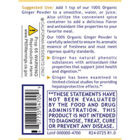 Premier Research Labs, 100% Organic Ginger Powder, 4.6 oz (130 g) UPC 807735047009 | Hilife Vitamins