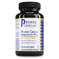 Premier Research Labs, Premier Calcium Magnesium Plus, 300 Plant-Source Capsules UPC 807735055004 | Hilife Vitamins