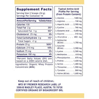 Premier Research Labs, 100% Organic Whey Protein, 16.8 oz (476 g) UPC 807735409555 | Hilife Vitamins