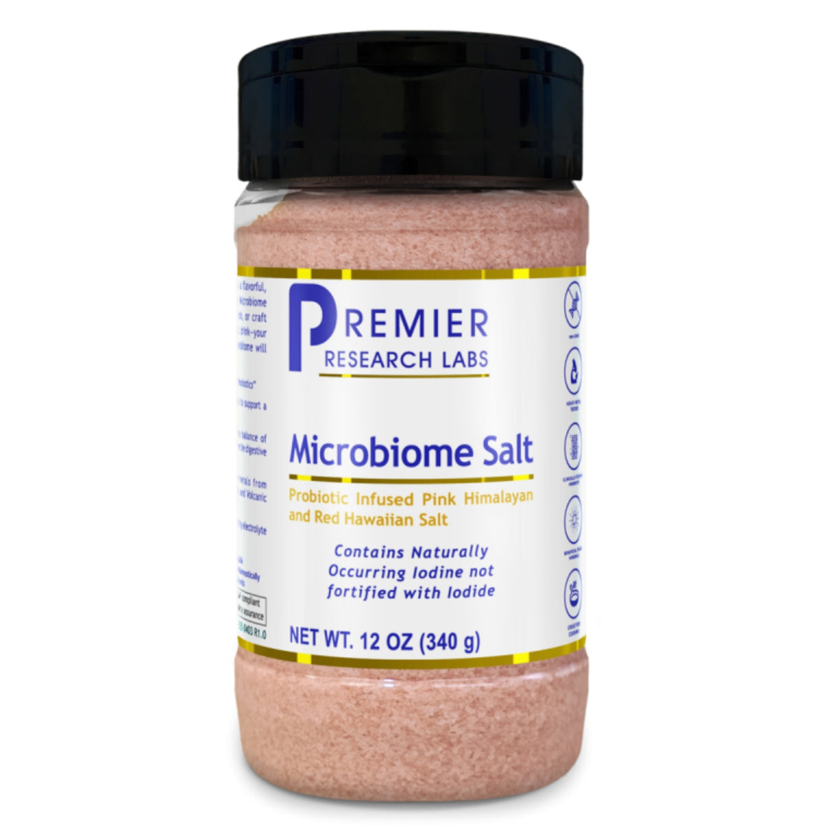 Premier Research Labs, Microbiome Salt, 12 oz (340 g) UPC 807735446857 | Hilife Vitamins