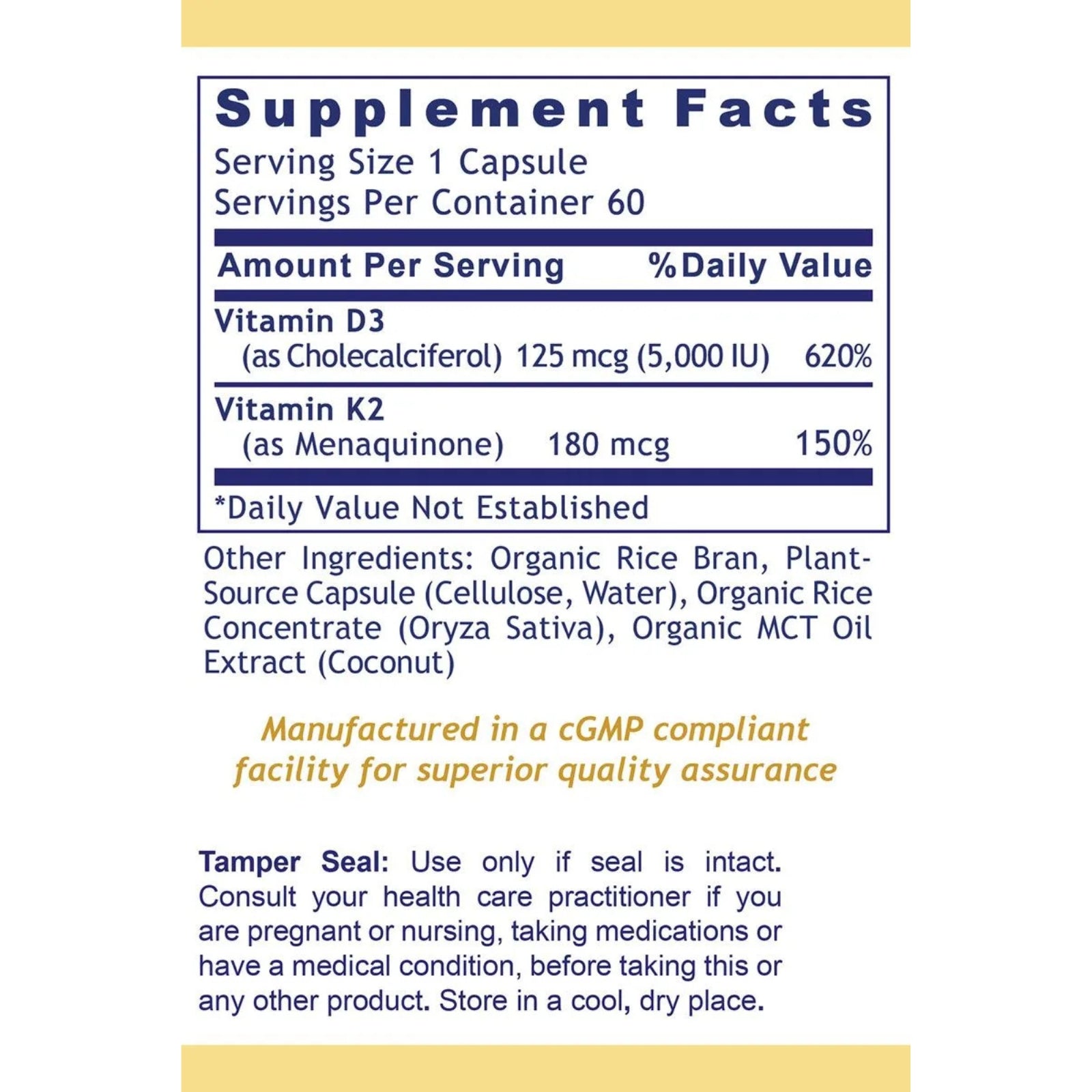 Premier Research Labs, Premier Vegan Vitamin D3 + K2, 60 Plant-Source Capsules UPC 807735712105 | Hilife Vitamins