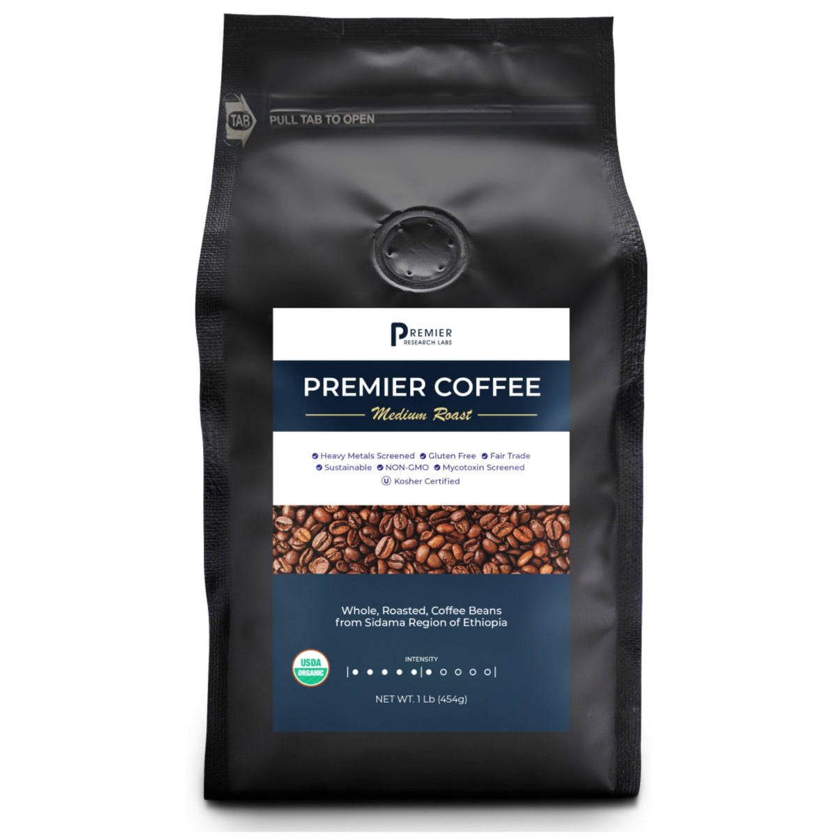 Premier Research Labs, Premier Organic Coffee, 1 Lb (454g) UPC 807735724344 | Hilife Vitamins