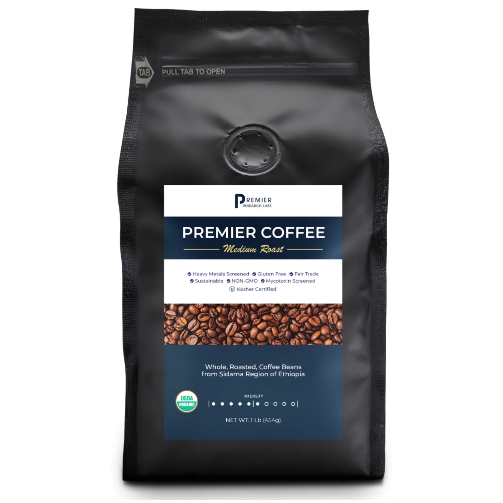 Premier Research Labs, Premier Organic Coffee, 1 Lb (454g) UPC 807735724344 | Hilife Vitamins