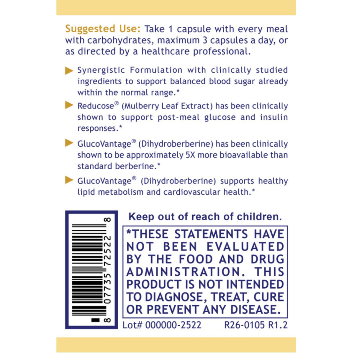 Premier Research Labs, Premier Glucose Manager™, 60 Plant-Source Capsules UPC 807735725228 | Hilife Vitamins