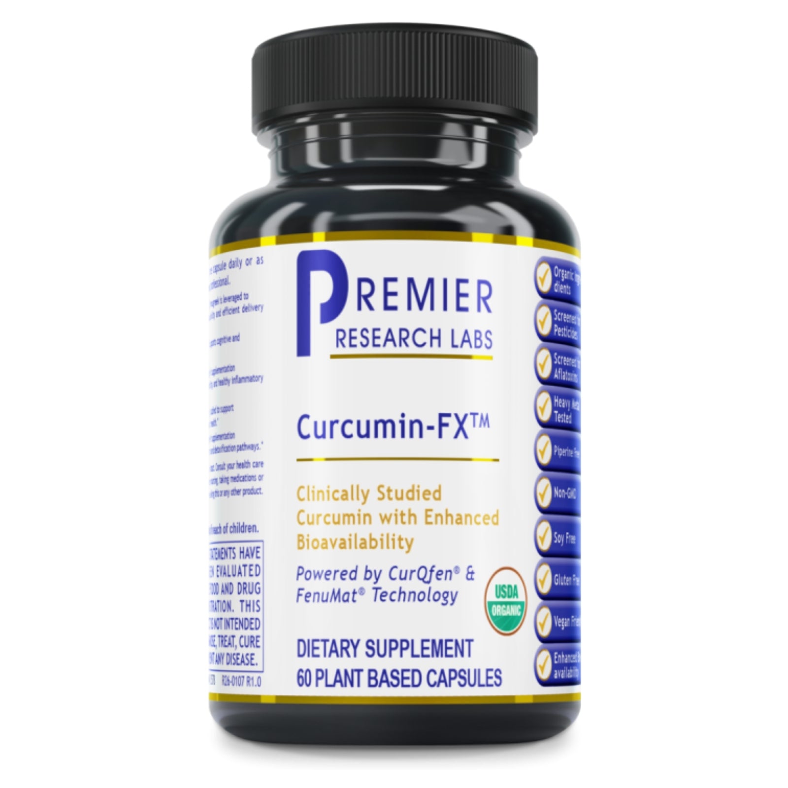 Premier Research Labs, Curcumin-FX™, 60 Plant-Source Capsules UPC 807735725785 | Hilife Vitamins
