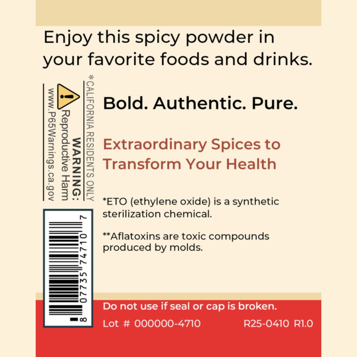 Premier Research Labs, Organic Cayenne Spice Powder, 1.5 oz (42 g) UPC 807735747107 | Hilife Vitamins