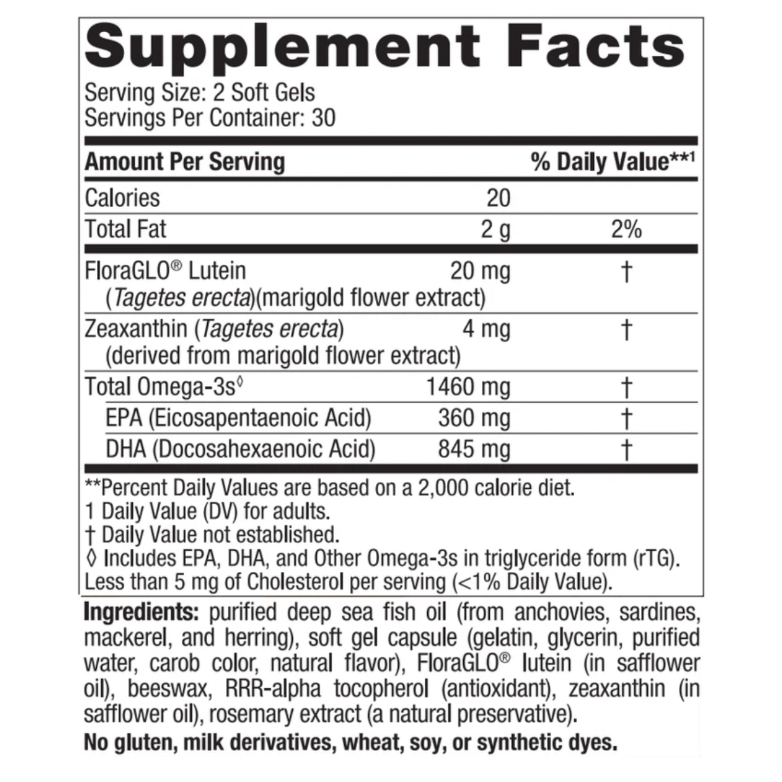 Nordic Naturals, ProDHA Eye®, 60 Softgels (500 mg per Soft Gel) UPC 768990500954 | HiLife Vitamins