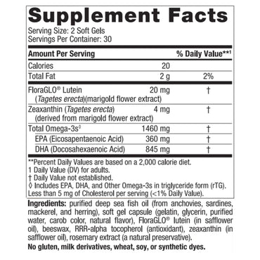 Nordic Naturals, ProDHA Eye®, 60 Softgels (500 mg per Soft Gel) UPC 768990500954 | HiLife Vitamins