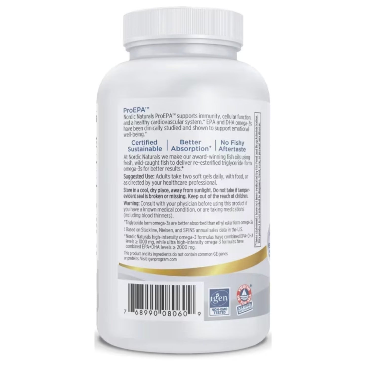 Nordic Naturals, ProEPA™, Lemon, 120 Soft Gels UPC 768990080609 | HiLife Vitamins