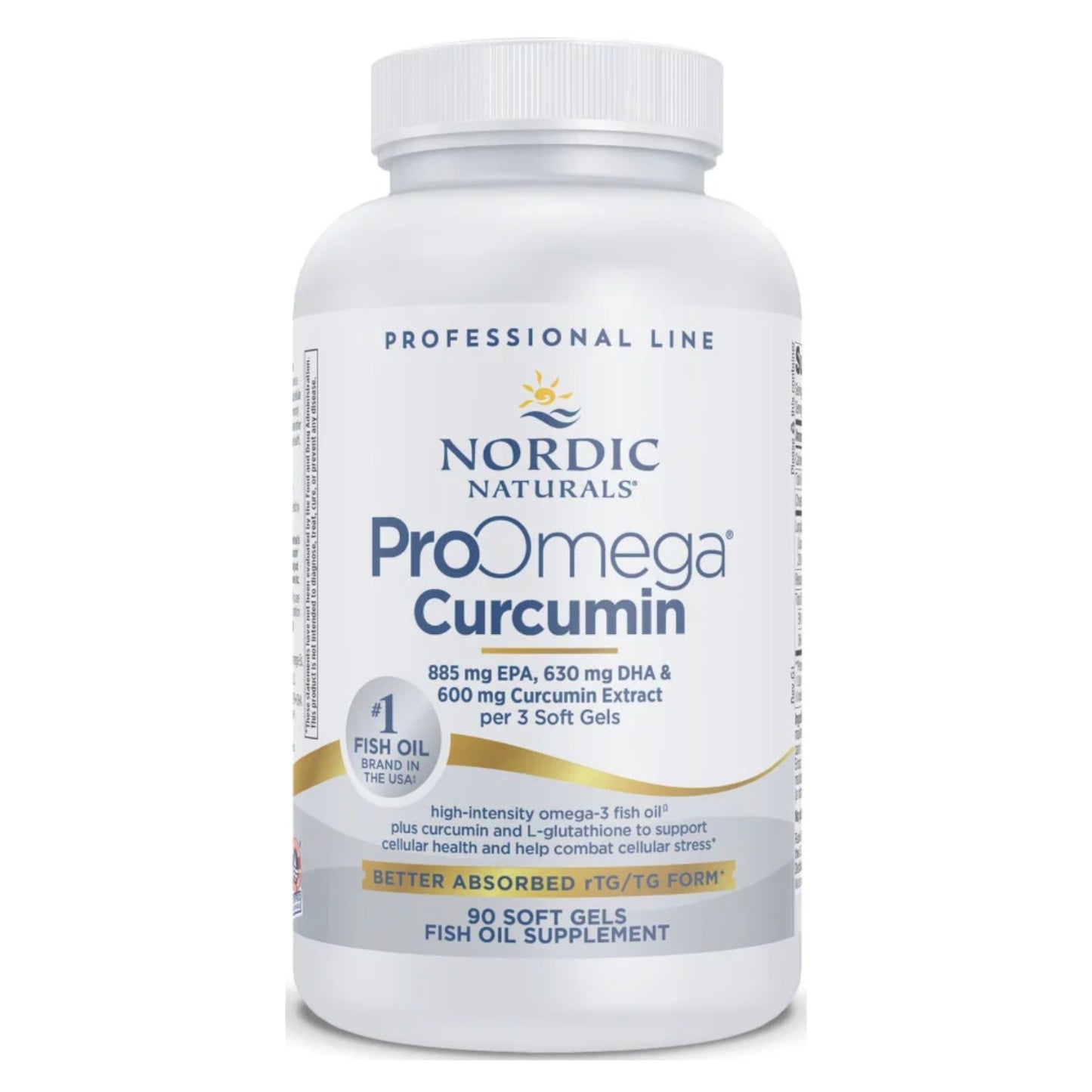 Nordic Naturals, ProOmega® + Curcumin, 90 Softgels UPC 768990031250 | HiLife Vitamins