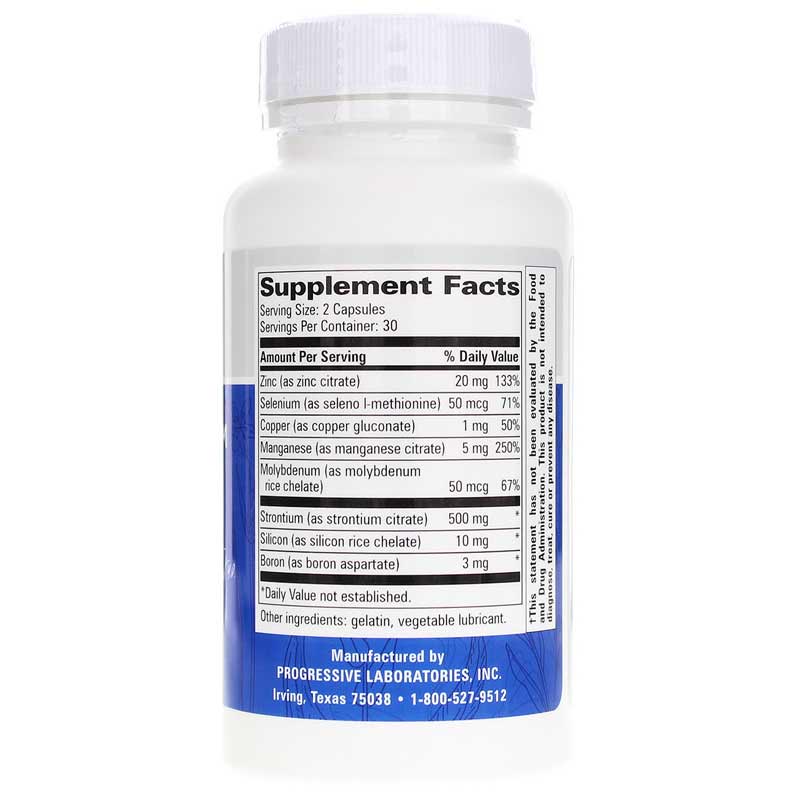 Progressive Laboratories, Osteo-Mins AM, 60 Capsules UPC 351821011103 | HiLife Vitamins