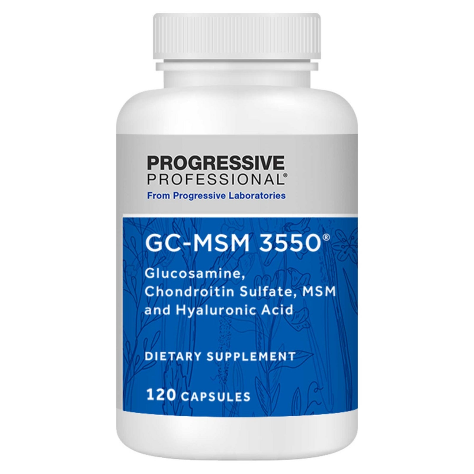 Progressive Laboratories, GC-MSM 3550, 120 Capsules UPC 351821007625 | HiLife Vitamins